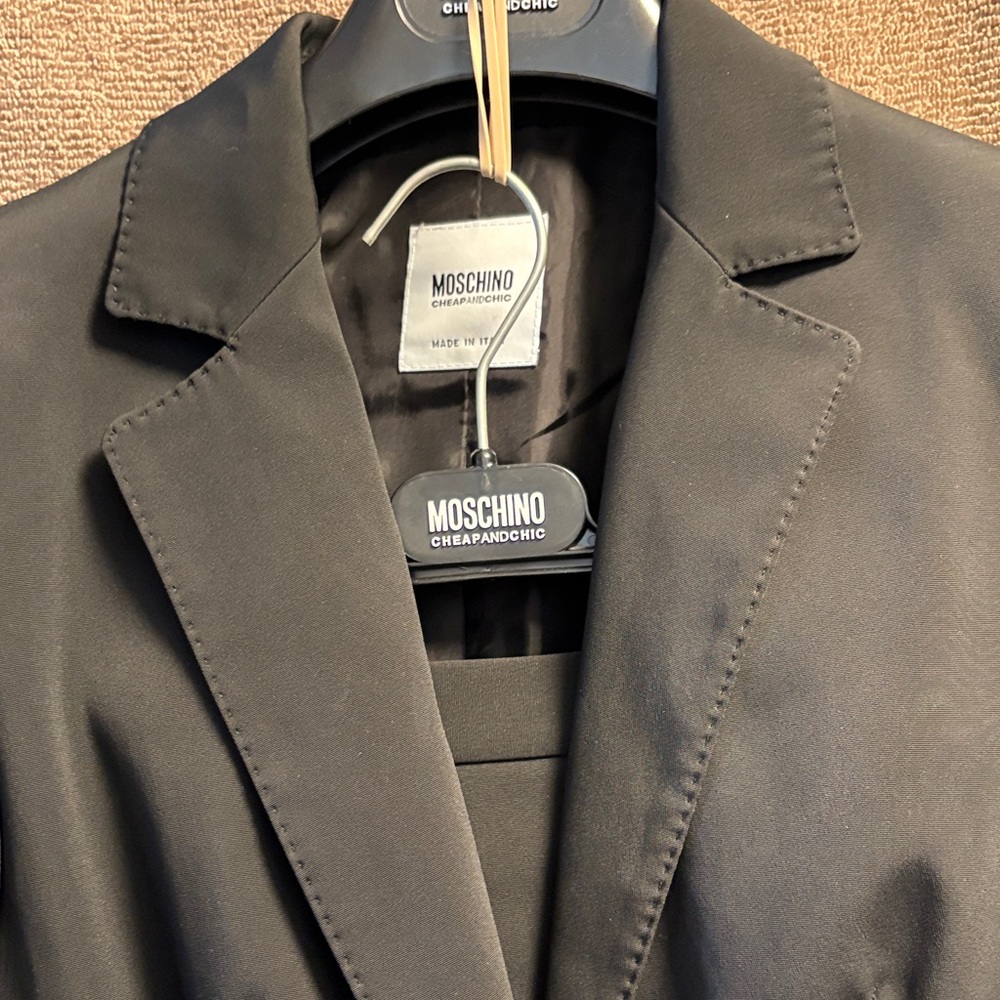 REDUCED Vintage Moschino Cheap and Chic Black Suit